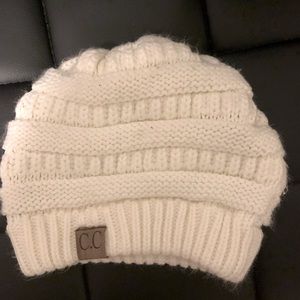 White C.C beanie